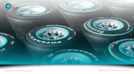 Formula One Raceway Tires in Teal